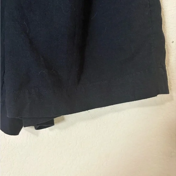 Free Assembly Black Linen Blend Women’s Shorts Sleek Everyday Staple Size Medium - Picture 4 of 14